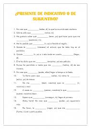 Indicative Or Subjunctive Downloaded Learnspanish Teaching Spanish Spanish Teaching Resources Spanish Worksheets