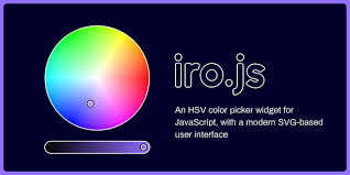 All palettes right into your workspace. Colorpicker Api Iro Js