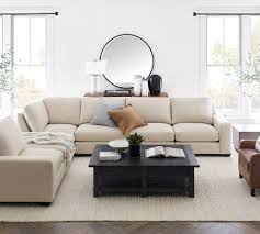 Benchwright coffee table with pull through drawers for easy access from both sides. Benchwright Rectangular Coffee Table Spacejoy