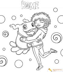 Sing movie coloring pages (20). Home Movie Oh Coloring Page 07 Free Home Movie Oh Coloring Page