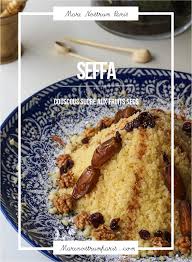 Notre Recette De Seffa Ou Couscous Sucre A La Cannelle Et Aux Fruits Secs Dattes Noix Cranberries Plat Algerien Et M Couscous Sucre Recette Seffa Couscous