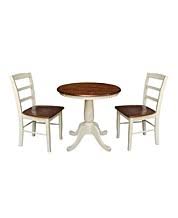 Check out our extendable dining table round selection for the very best in unique or custom, handmade pieces from our kitchen & dining tables shops. Round Dining Room Tables Sets Macy S