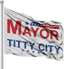 Amazon.com: Mayor Of Titty City Flag 3x5 Feet Polyester Flag Banner  Fraternities Parties Dorm Room Decor Banner Party : Office Products