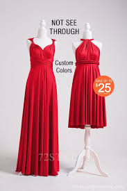 Red Infinity Dress Red Bridesmaid Dress Convertible Dress Short Long Plus Size Multiway D Multi Way Dress Wedding Cake Toppers Bride And Groom Silhouette