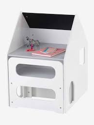 Ein mitwachsender schreibtisch kann immer wieder aufs neue auf die körpergröße des kindes abgestimmt werden und ermöglicht dem nachwuchs so. Vertbaudet Set Aus Schreibtisch Und Stuhl Fur Kleinkinder In Weiss Grau