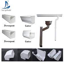 I have also seen corrugated pipe downspout extensions that go either to underground pvc or black perforated i am concerned about not having an access point to clean out the downspout extensions. China Downspout System Roof Rain Square Gutter Water Tube Pvc Pipe Gutter Drainage System China Roofing Gutter Gutter Accessories