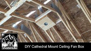 Installing a new ceiling fan into an existing light fixture is a fairly easy diy project that typically takes less than half a day to complete. Diy Cathedral Mount Ceiling Fan Box The Shabinlife Youtube