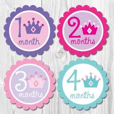 Free Gift Princess Monthly Stickers Baby Girl Month Stickers Princess Crown Stickers Princess Decor Baby Month Stickers Month Stickers Baby Month By Month