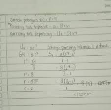 Jika tali yang paling pendek adalah 16 cm dan tali yang paling panjang 81 cm, maka panjang tali semula adalah …. Sebuah Tali Dipotong Menjadi 4 Bagian Dengan Panjang Yang Membentuk Barisan Geometri Jika Panjang Brainly Co Id