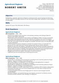 Most of engineering work is project based, therefore in your cv you should give brief details of the entire projects you were involved in and then highlight your specific. Agricultural Engineer Resume Samples Qwikresume