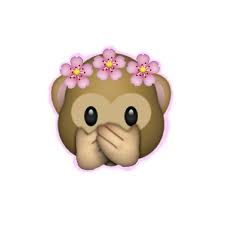 Awesome Monkey Emoji With Flower Crown Copy And Paste And Review Monkey Emoji Emoji Pictures Emoji Stickers