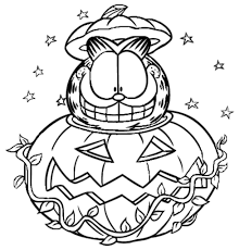 July 30, 2013 by kawarbir. Garfield Halloween Coloring Pages Halloween Coloring Sheets Coloring Pages Halloween