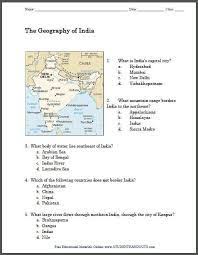 Worksheet On Physical Features Of India Social Studies Worksheets Geography Worksheets Map Worksheets