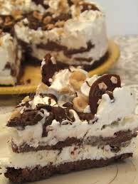 Torta Gelato Pan Di Stelle Variegata Alla Nutella E Panna Ricette Dolci Dolci Ricette