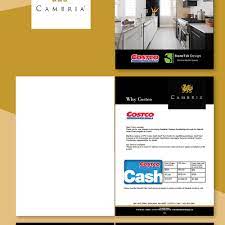 We had the cambria rep come to the house for an estimate. Costco And Cambria Sales Booklet For Countertop Company Other Business Or Advertising Contest 99designs