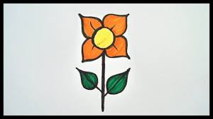 How To Draw Flower Drawing For Children Drawing For Toddlers Flower Drawing Drawing For Kids Simple Flower Drawing