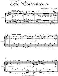 Beginner notes are sheet music arrangements for beginning musicians, featuring large notes with the letter of the note name indicated in the note head. The Entertainer Easy Piano Sheet Music By Scott Joplin Read Online On Bookmate