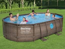 Piscine Tubulaire Ovale Fakafo De Bestway L488 X L305