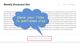 We'll show you how to gain some surprising. Remove Free Weebly Footer And Add Custom Links Webnots