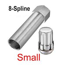 Install one mcgard lug nut or lock nut on each wheel srom step one. Mcgard 8 Spline Lug Nut Key Wheel Lock Key Small 8 Splined Female From Brandsport Auto Parts 65300