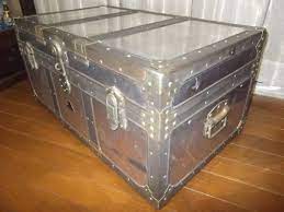 trunk 蔵出しお宝箱 船舶トランクケース旧家家具海軍収納 アンティーク インテリア 雑貨 antique 3200yen 〆12月27日 antique zakka 家具 旧家 トランク ケース