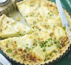 New Potato Spring Onion Montgomery Cheddar Quiche Recipe Bbc Good Food Bbc Good Food Recipes Quiche Recipes