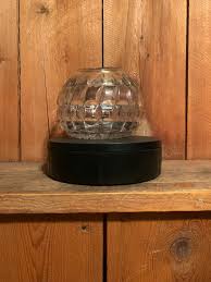 Vintage Clear Glass Globe Shaped Cut Glass Clear Crystal Accent Glass Bowl  1950s Round Bowl Globe Shaped Vase Spherical Candy Bowl