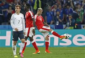 France had already qualified with their two wins in the first two games and needed a positive result against switzerland to keep themselves top of the table. Euro 2016 Photos France Switzerland Tackle So Hard The Ball Bursts