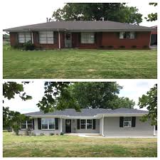 And if you're wondering what our inside before and after's. 50 Best Painted Brick House Before And After Ideas Painted Brick House Painted Brick House Exterior