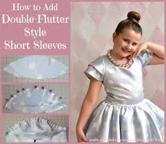 This strapless dress has a flat lace stitched into the waist seam. 3 Ways To Draft A Beautiful Diy Flutter Sleeve Pattern Sew Guide How To Add Flutter Sleeves To A Strapless Dress Ladies White Sleeveless Blouse With Collar For Women