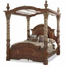 Aico torino furniture collection has a beautifull espresso finish. Aico Villa Valencia California King Bed With Canopy In Chestnut
