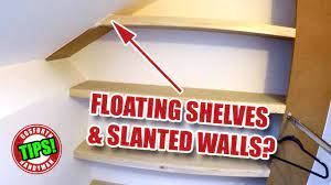 See more ideas about slanted walls, attic rooms, attic renovation. How I Install Floating Shelves On An Angled Wall Youtube