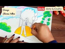 Easy Drawing For Beginners Republic Or Independence Day Drawing Girl Holding Flag Artyandcraft Independence Day Drawing Drawing For Beginners Easy Drawings