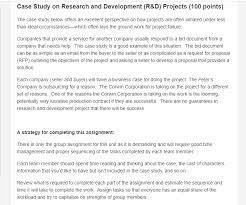 Research proposal examples and advice for writing your own. Case Study On Research And Development R D Projects Chegg Com