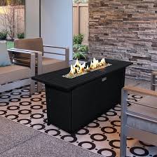 Mar 15, 2021 · most fire pit tables are meant for creating ambiance rather than cooking burgers and dogs, fueled by propane and natural gas. Sunbeam 24 41 H X 56 69 W Aluminum Outdoor Fire Pit Table With Lid Reviews Wayfair