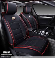 For Dodge Ram Charger Durango Journey Red Black Waterproof Soft Pu Leather Car Seat Covers Brand Front And Leather Car Seat Covers Leather Car Seats Car Seats