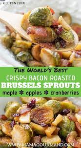 Roasted Bacon Brussels Sprouts Recipe Brussel Sprout Recipes Roasted Gluten Free Sides Dishes Recipes