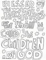 The first in a set of 8. Sermon On The Mount Coloring Pages Religious Doodles