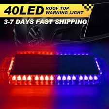 Ad Ebay 40 Led Strobe Light Bar Emergency Warn Beacon Hazard Car Truck Response Visor Us Strobe Lights Bar Lighting