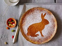Osterfladen Ostern Kuchen Schokoladen Hase Lebensmittel Essen