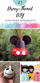 From tabletop christmas trees and collectible disney christmas ornaments, to a story house that features the narration of 'twas the night before christmas by mickey mouse, here you'll find a host of disney christmas decorations featuring all your favorite disney characters. 21 Diy Disney Ornaments To Bring Magic To Your Christmas Tree