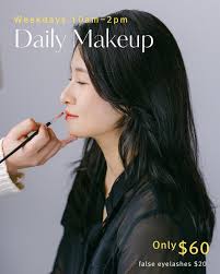 기분전환하러 오세요 🥰 데일리 메이크업 $60입니다 이번주부터 ☀️ 날씨가 좋아서 가격 완전 다운입니다😎 4월만 해보죠✨🕊️