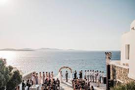 Mykonos Wedding At A Private Villa By The Sea Destination Wedding Wedding Venues In Greece Mykonos Wedding Ven Mykonos Wedding Wedding Venues Greece Wedding