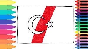 Download now (png format) my safe download promise. How To Draw Turkey Flag Drawing The Turkish Flag Art Colors For Kids Tanimated Toys Youtube