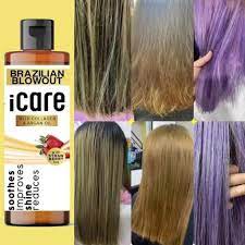 Agave smoothing treatment can be used over previously chemically straightened hair such as keratin treatments, thio based straighteners and sodium hydroxide relaxers. Icare Brazilian Blowout With Collagen And Argan Oil Brazilian Hair Straightening Keratin Treatment Hair Treatment Hair Rescue Lazada Ph