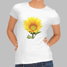 camiseta de mujer girasol