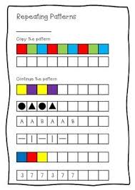Repeating Patterns Worksheet Copy Continue And Create Pattern Worksheet Kindergarten Math Patterns Math Patterns
