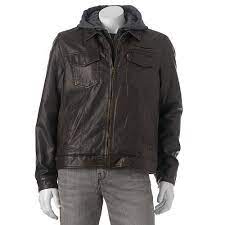 Men S Levi S Sherpa Lined Faux Leather Hooded Trucker Jacket Brown Leather Jacket Men Leather Jacket Men Dark Brown Leather Jacket