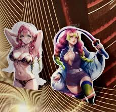 Nude 2 Pieces 3D Lenticular Sticker Decal Waifu X-Rated Mitsuri Kanroji |  eBay