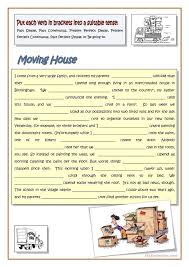 Moving House Mixed Tenses Worksheet Free Esl Printable Worksheets Made By Teachers Tenses English Help Tenses Grammar